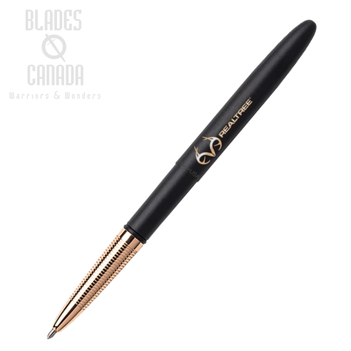 Fisher Space Pen Bullet Pen, RealTree Matte Black w/Gold Grip, FP400BGFG-RT